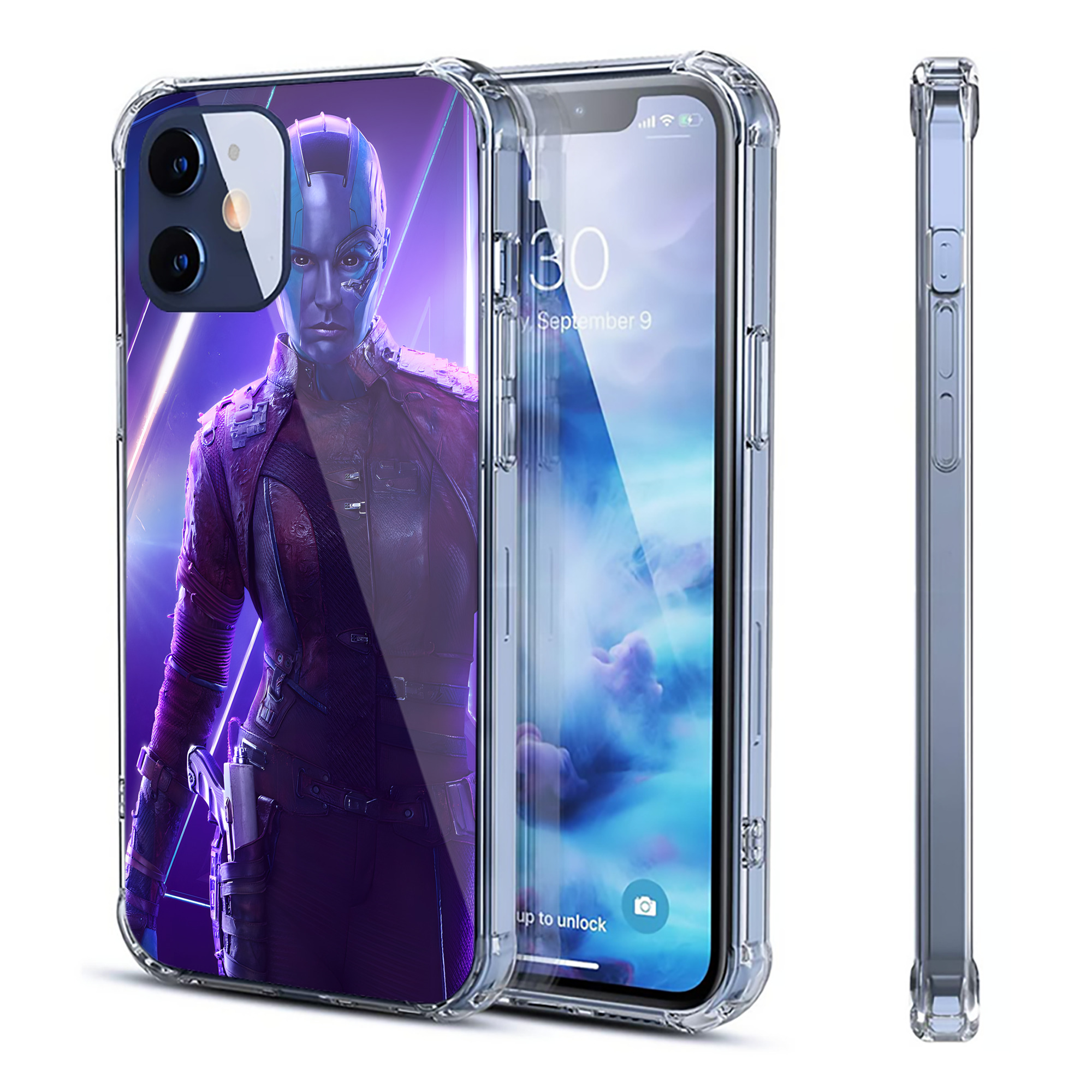 （画像用） アベンジャーズ The Avengers 【iPhone 12シリーズ対応】透明スマホケース（クリアソフトケース）